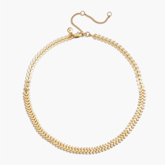 Madewell Arrowstack Chevron Chain Necklace in Gold - Picture 5 of 7